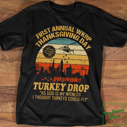 Thanksgiving WKRP Turkey Drop T-Shirt