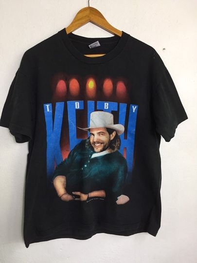 Vintage 90s Toby Keith Promo Album Tour T Shirt