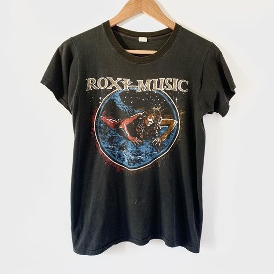 1979 Roxy Music "Manifesto" Vintage Tour Band Tee Shirt 70s 1970s Bryan Ferry Brian Eno