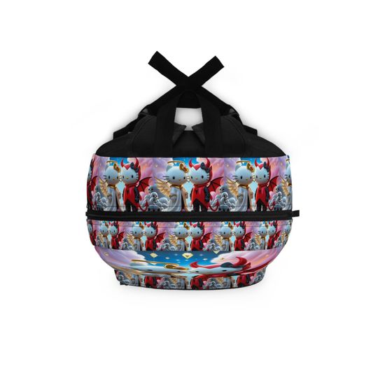 Los Angelez Made x Hello Kitty Angel Devil Themed Backpack, Kawaii Backpack
