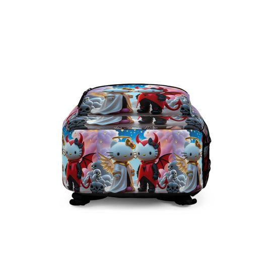 Los Angelez Made x Hello Kitty Angel Devil Themed Backpack, Kawaii Backpack