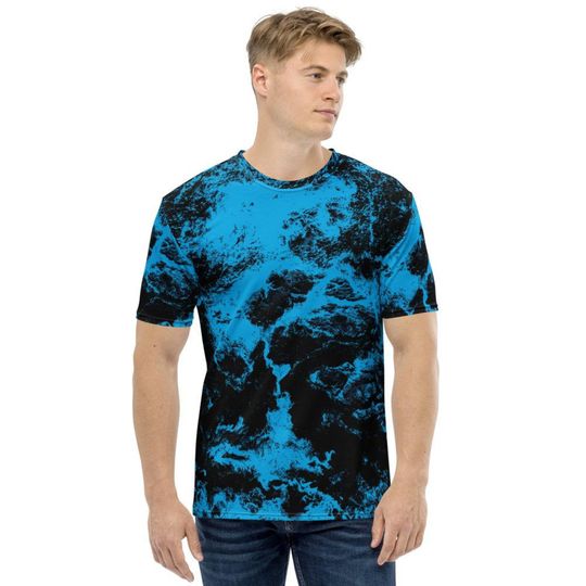 Blue Abstract Beach 3D T Shirt