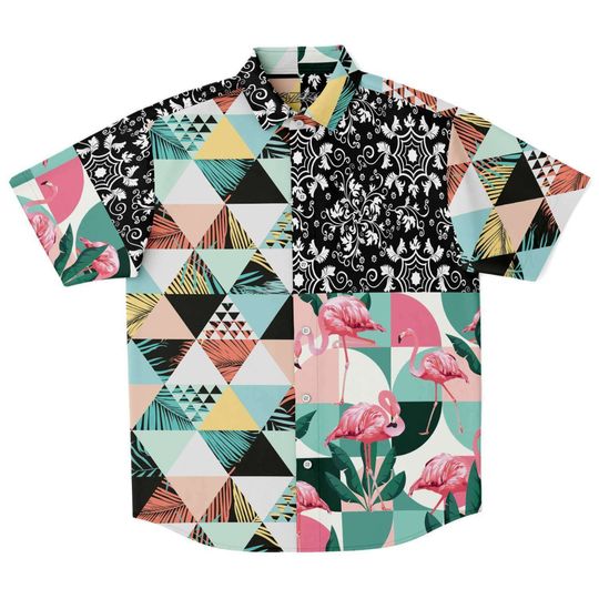 Tropical California Flamingo Hawaiian Shirt
