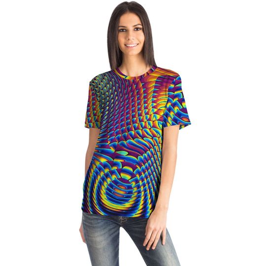 Psychedelic Fractals Spirals Festival EDM DMT LSD 3D T Shirt