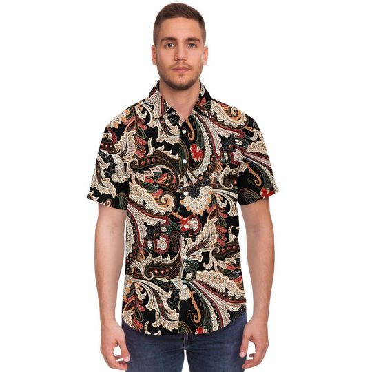 Black Paisley Print Shirt