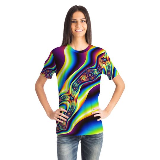 Psychedelic Fractals Dmt Lsd Abstract Cells 3D T Shirt