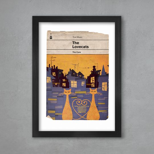 The Lovecats - The Cure Book Jacket print