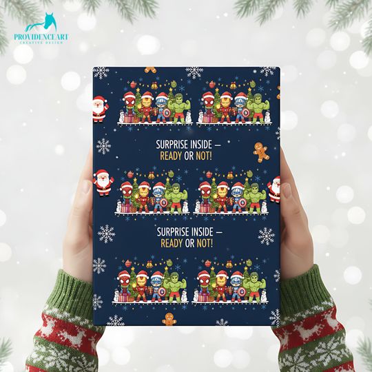 Hulk Christmas Wrapping Paper: Superhero Holiday Gift Wrap