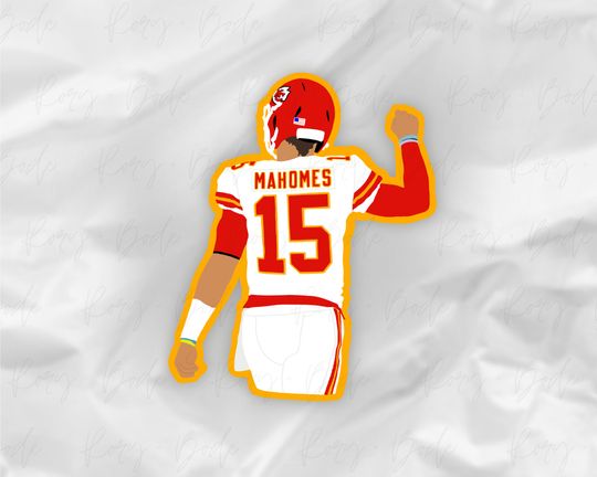 Patrick Mahomes, Mahomes Sticker, Chiefs Kingdom, Kansas City Chiefs, KC Chiefs, Kansas City Sticker, KC Wolf Sticker, KC Sticker, Chiefs