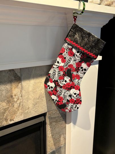 Ravens and Roses Stocking