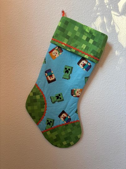Minecraft Theme Stocking