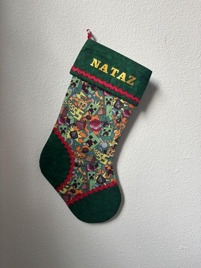 Minecraft Theme Stocking