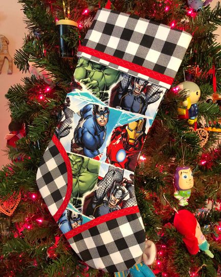 Superhero Theme Stocking