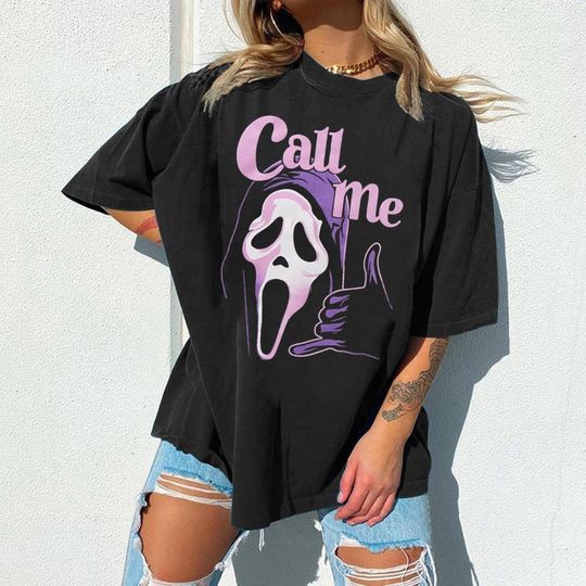 Scream Ghost Face Call Me Sweatshirt Sweatshirt, Scream Ghostface Sweatshirt