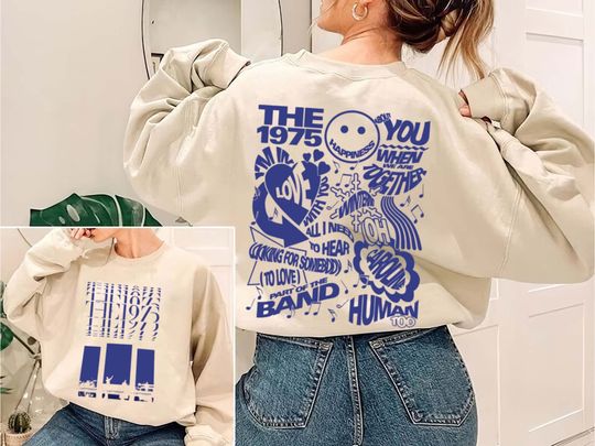 The 1975 Vintage Retro Sweatshirt, TShirt, The 1975 Band Music TShirt