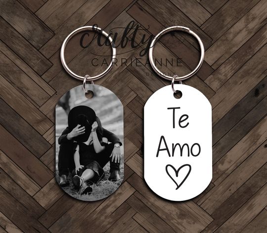 Te Amo Spanish Keychain, Regalo Para Novio, Boyfriend Gift, I Love You Gift For Him, Te Amo Novio Picture Gift, Spanish Gift Para Novia