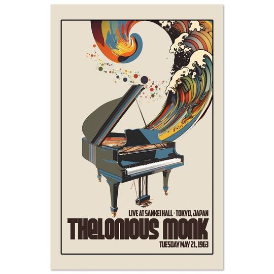 Thelonious Monk Concert Tour Poster, Japan 1963