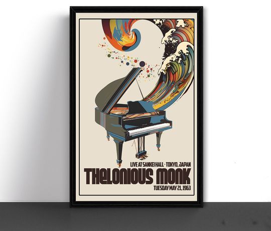 Thelonious Monk Concert Tour Poster, Japan 1963