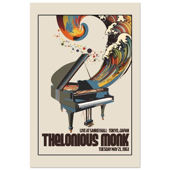Thelonious Monk Concert Tour Poster, Japan 1963