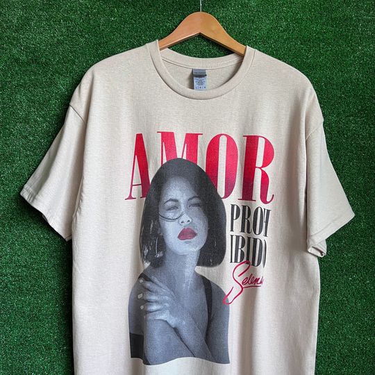 Vintage Style Selena Quintanilla Amor Prohibido Graphic Tee