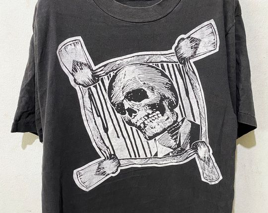 Vintage 1990s Skull Skates Shirt