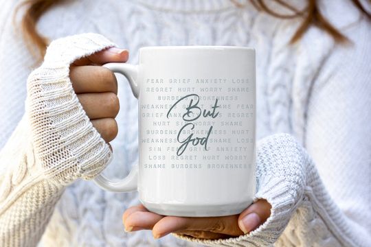 But God Coffee Mug, Scripture Coffee Mug