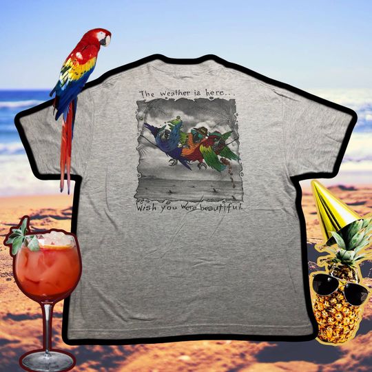 1998 Jimmy buffet T shirt / 90s band tee / Margaritaville Vintage 70s - 80s music / Phil Collins / Grateful Dead / Hawaiian Key West