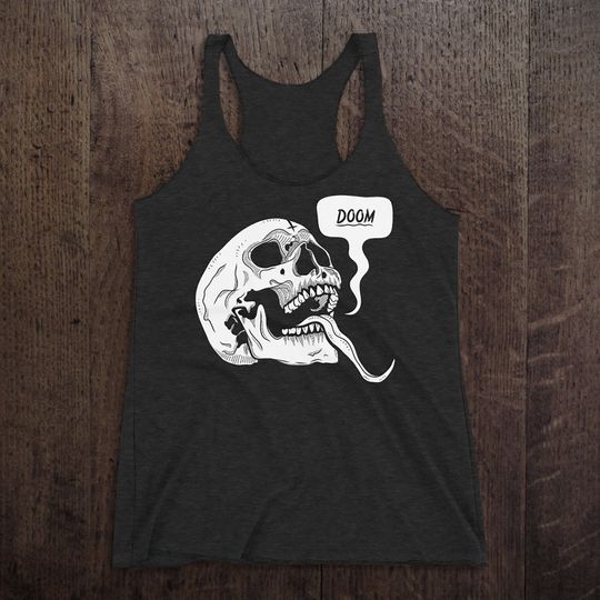 DOOMSKULL  Triblend Racerback Tank