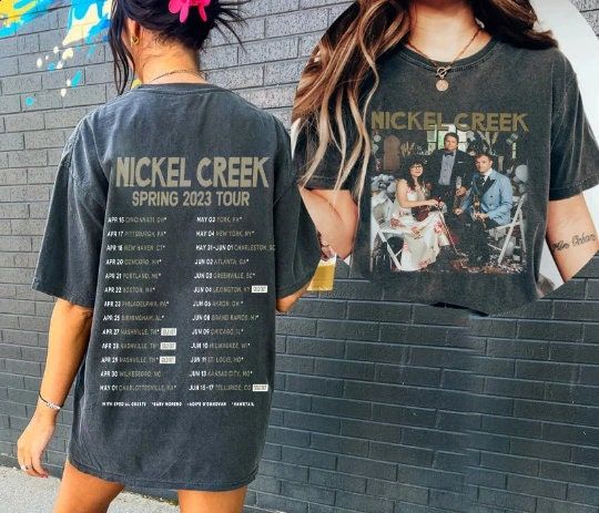 Nickel Creek Band Spring Tour 2023 T Shirt