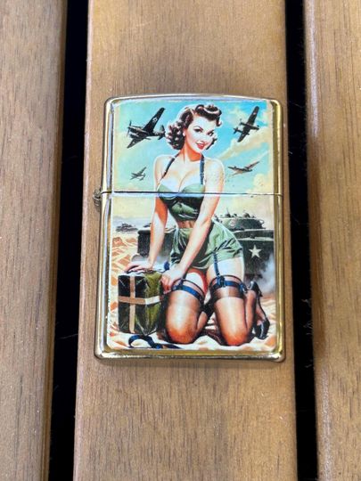 Vintage Military Flip Lighter Cover