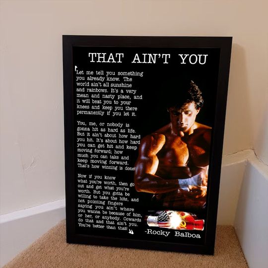 Rocky Balboa Movie Quote Poster