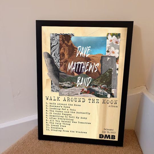 Walk Around The Moon Album Poster, Dave Matthews Band 2023 Poster