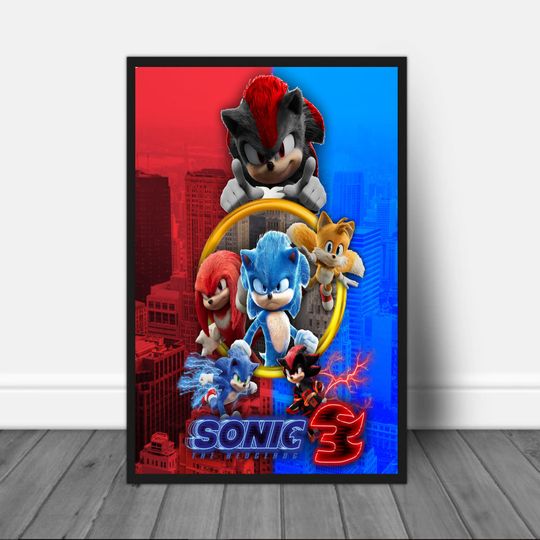 Sonic The Hedgehog 3 Poster