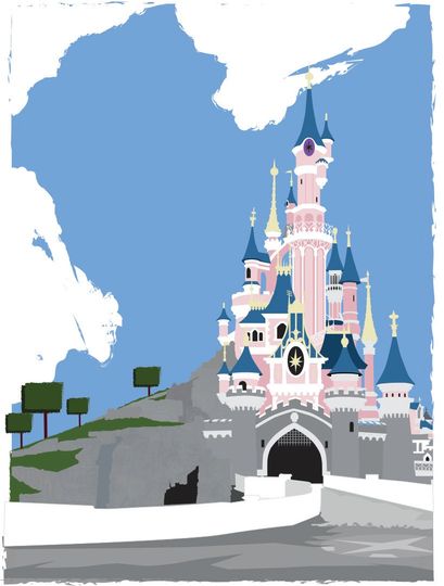 Disneyland Paris Sleeping Beauty's Castle Poster