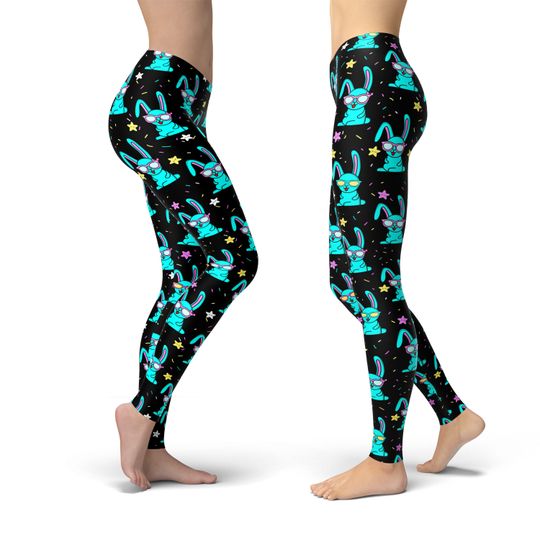 Cute Rabbit Leggings , Easter leggings for women