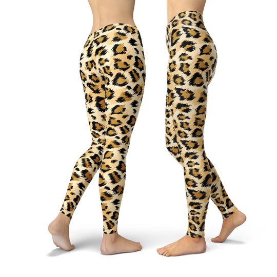 Leopard Leggings For Women, Animal Skin Leggings, leopard skin, yoga pants, workout leggings, capri leggings, fashion leggings, yoga shorts