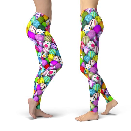 Easter Egg Leggings, Leggings Gift for Women