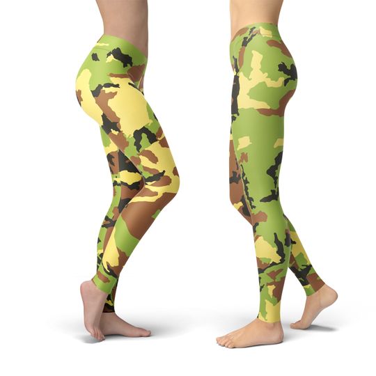 Military Yoga Leggings, Gift for Women