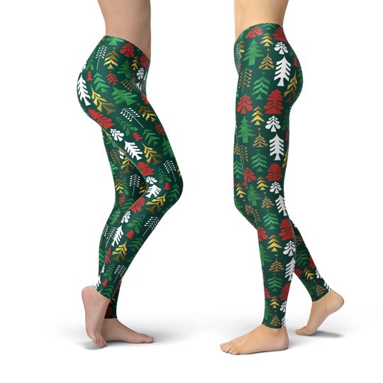 Christmas Tree Leggings, Gift for Women