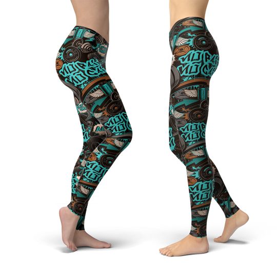 Graffiti Art Leggings, Gift for Women
