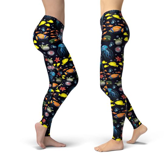Sea Life Leggings, Gift for Women