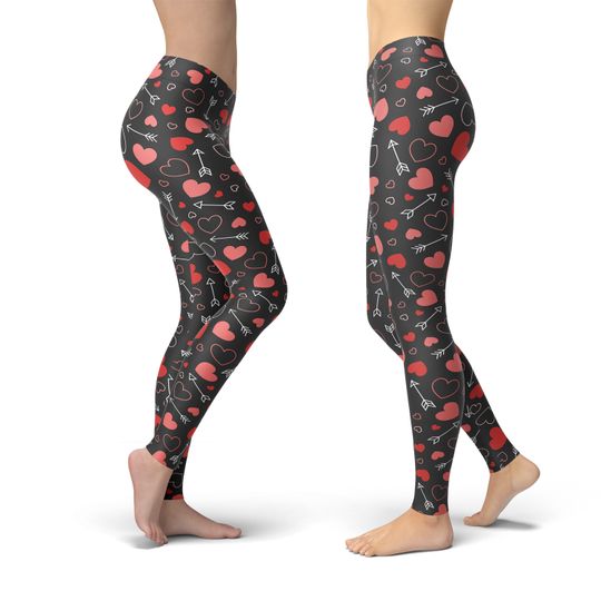 Valentine's Day Leggings, Gift for Women
