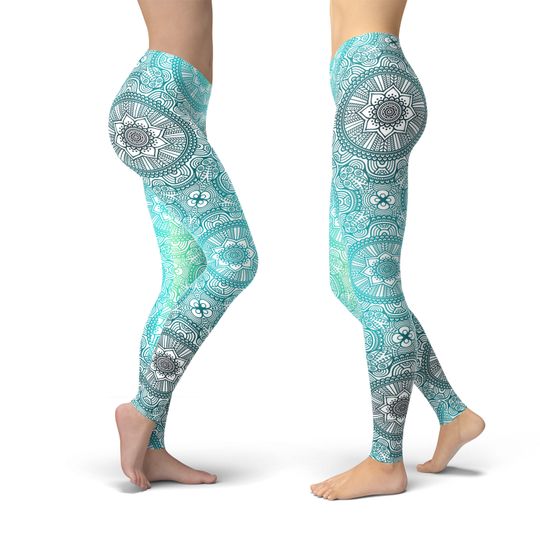 Mandala Yoga Leggings, Gift for Women