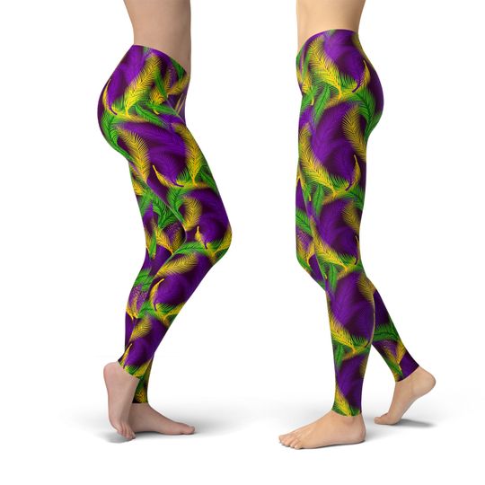Mardi Gras Leggings, Leggings Gift for Women