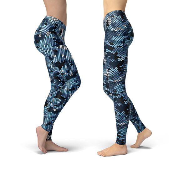Camo Yoga Leggings, Leggings Gift for Women