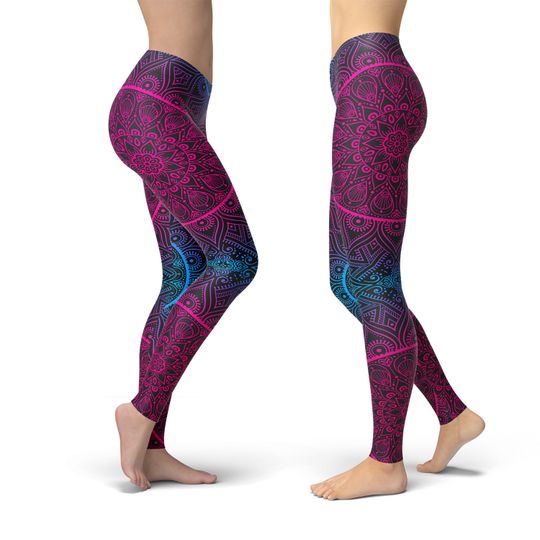 Mandala Yoga Leggings, Gift for Women