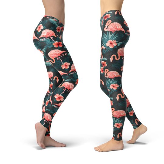 Flamingo Leggings, Gift for Women