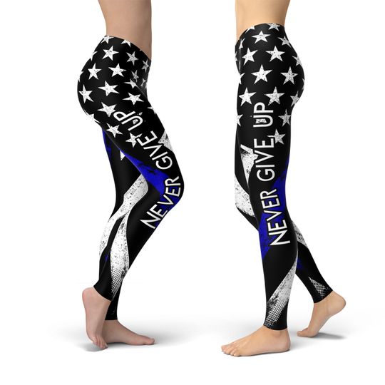 American Flag Leggings, 4th of July Yoga Leggings, Gift for Women