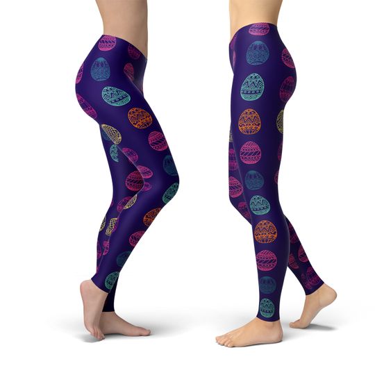 Easter Egg Leggings, Leggings Gift for Women