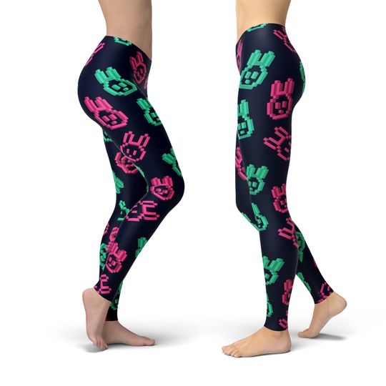 Rabbit Easter Yoga Leggings, Gift for Women